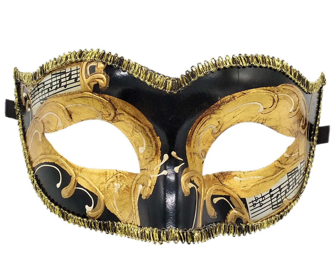 Men Retro Color Matching Halloween Half Face Mask