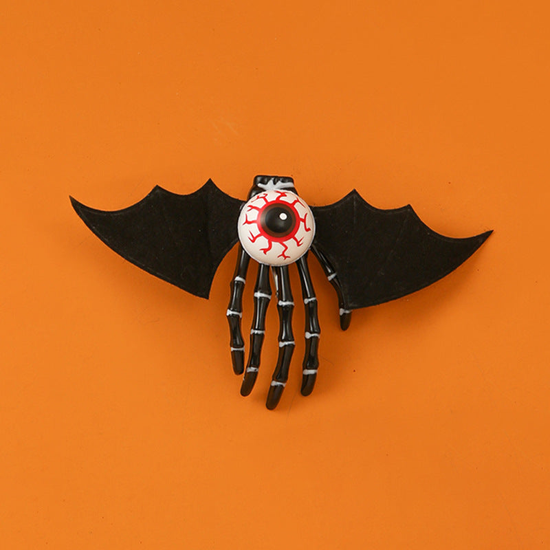 Pince à cheveux squelette drôle pour femme, motif horreur, Halloween