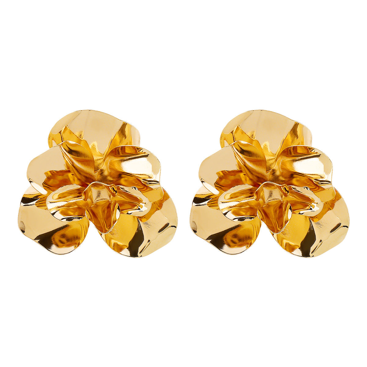 Retro Floral Earrings Alloy Fashion Flowers Style