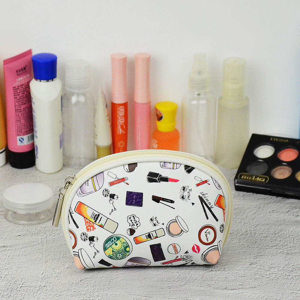 Bolsa de cosméticos con impresión digital de moda de gran capacidad