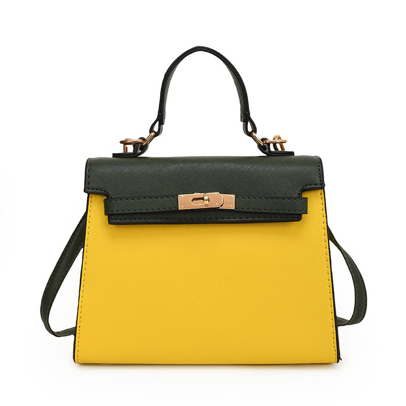 Bolso Kelly de PU elegante y colorido de gran capacidad
