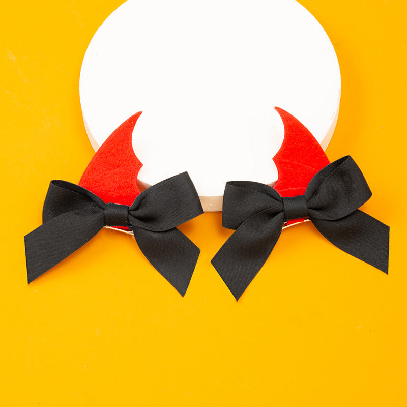 Pince à cheveux pour femme, motif horreur, vampire, chauve-souris, démon, Halloween