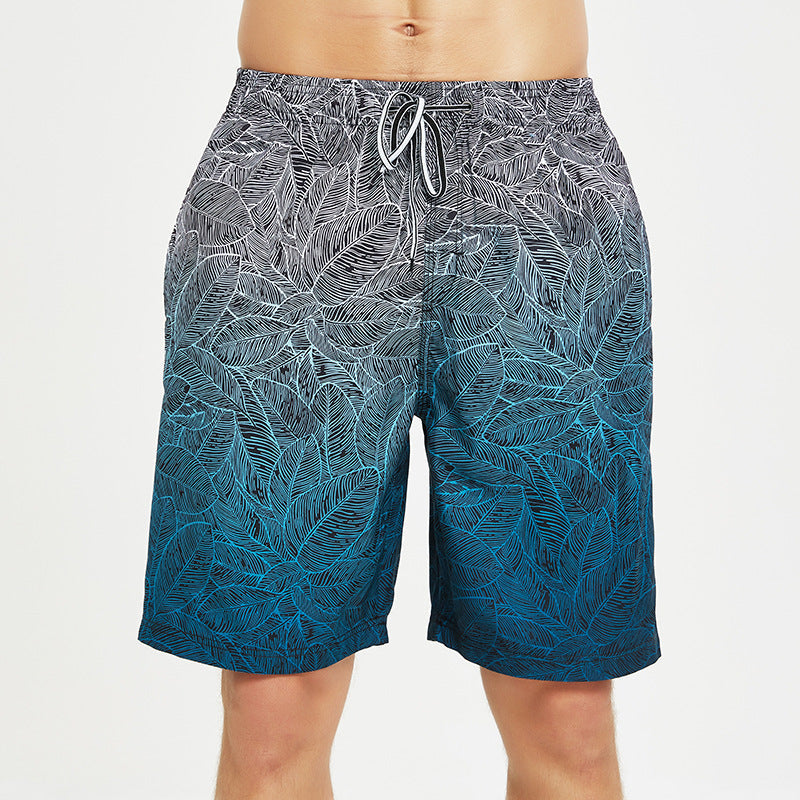 Bañador informal de secado rápido con estampado para hombre
