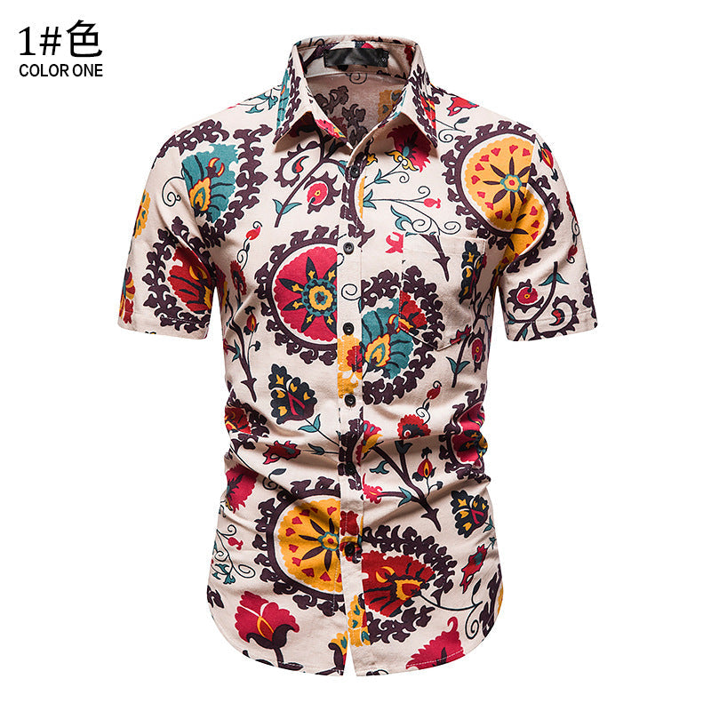 Chemise d'été décontractée pour homme, idéale pour les vacances à la plage