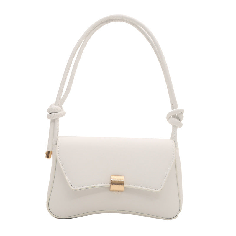 Petit sac à bandoulière carré décontracté de couleur unie pour femme
