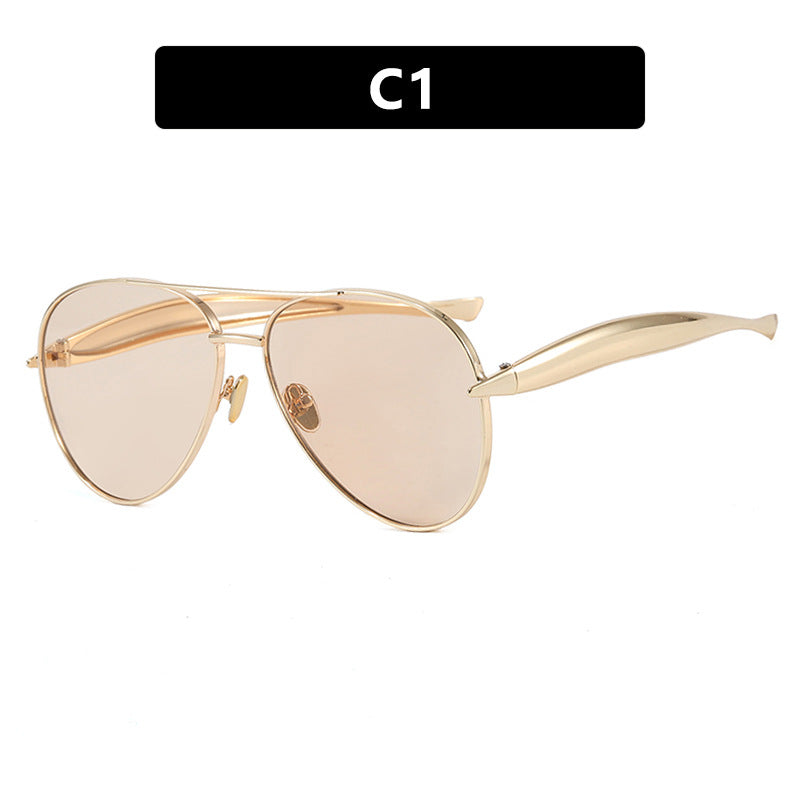 Toad Shaped Metal Sunglasses