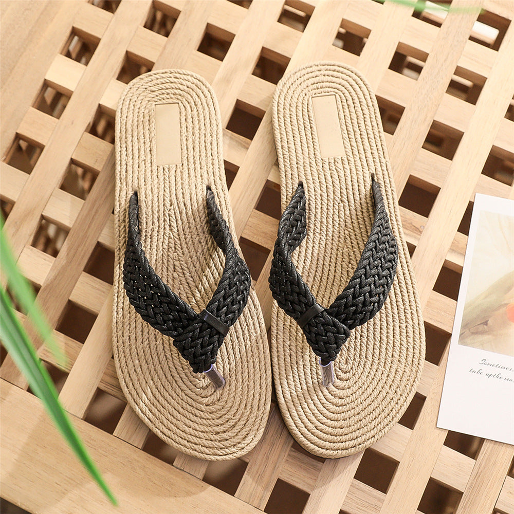 Chanclas casuales de playa de talla grande para mujer de moda de verano