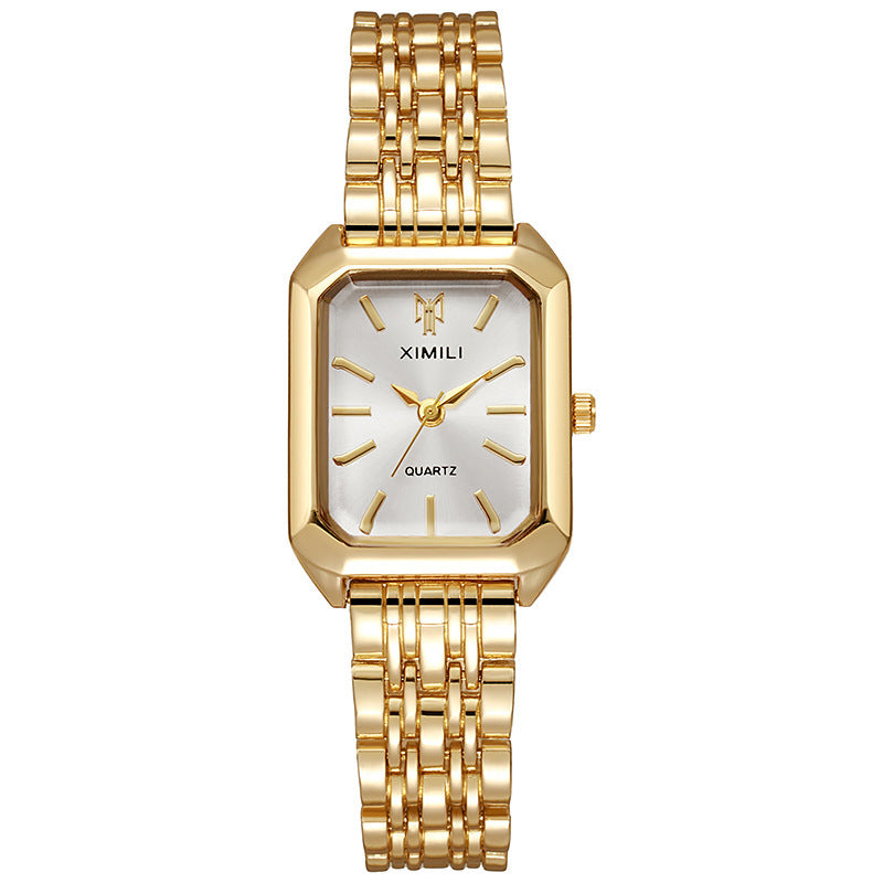 Women Fashion Casual Simple Square Quartz Watch