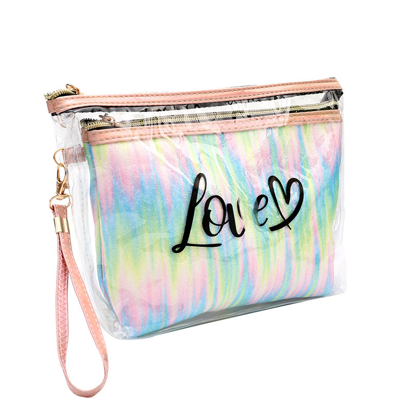 2 In 1 Travel Tie-Dye Cosmetic Bag