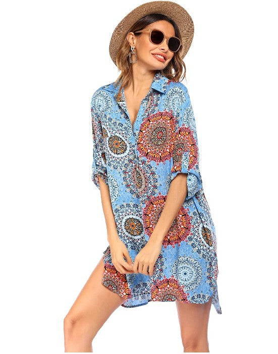 Women Summer Vacation Swimwear Beach Coverup