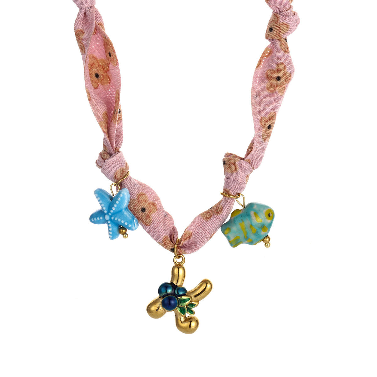 Collares de seda con colgante de letras inglesas y aceite de gota hechos a mano para mujer