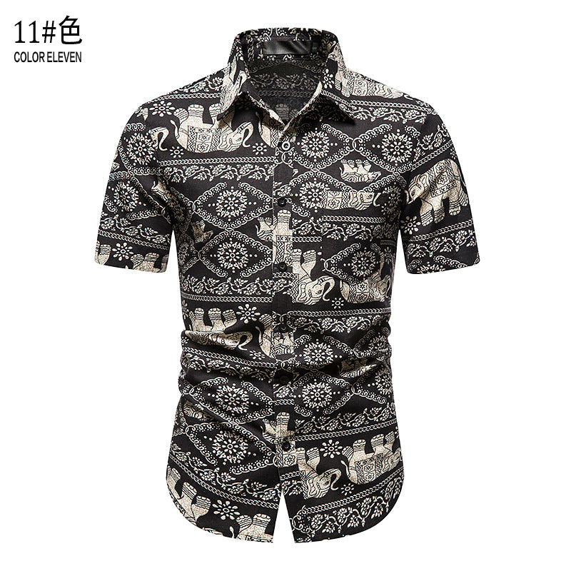 Chemise d'été décontractée pour homme, idéale pour les vacances à la plage