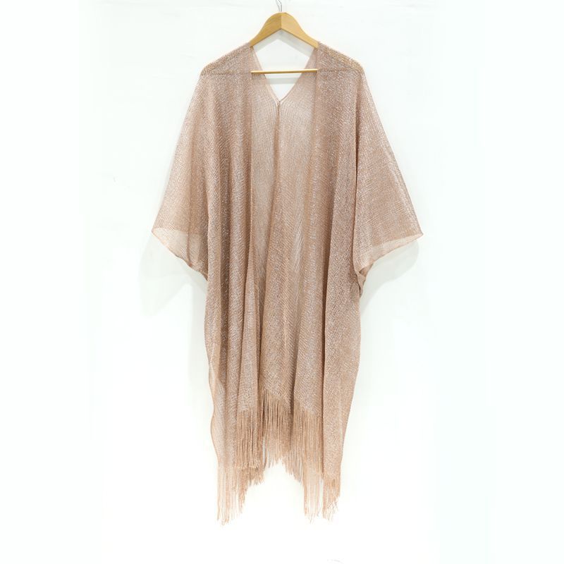 Women Sexy Stripe Tassel Cover-Ups