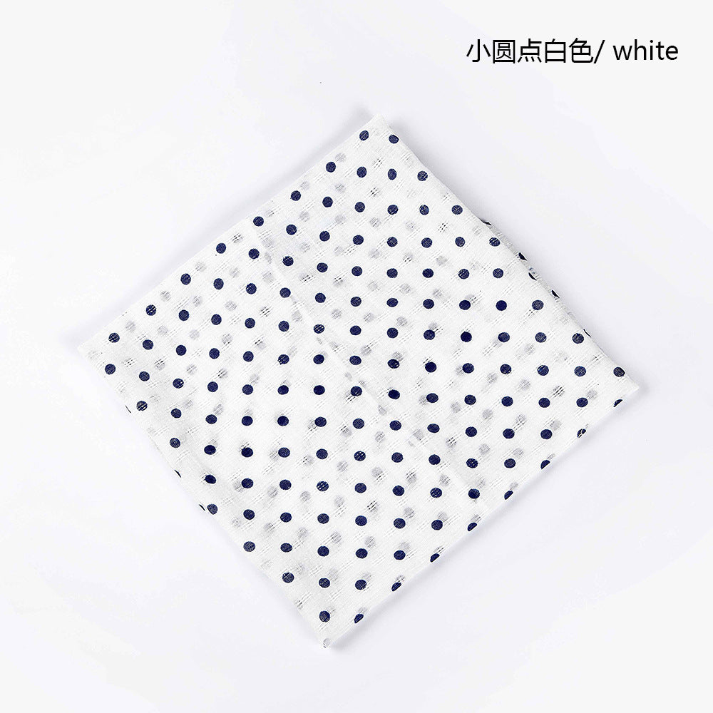 Summer Printed Cotton Small Square Scarf