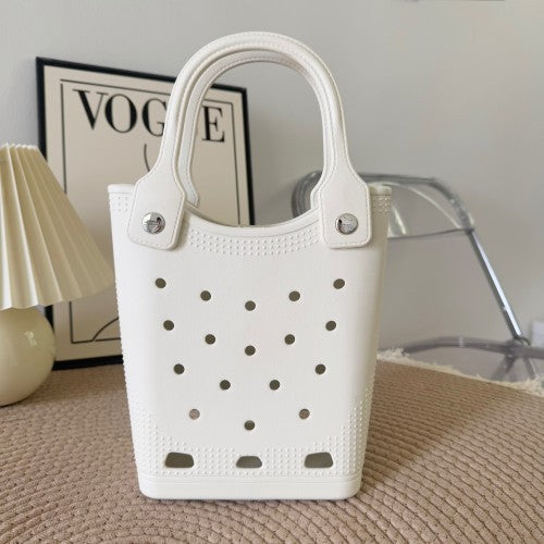 Sac fourre-tout Eva de couleur unie, petit, carré, léger et élégant