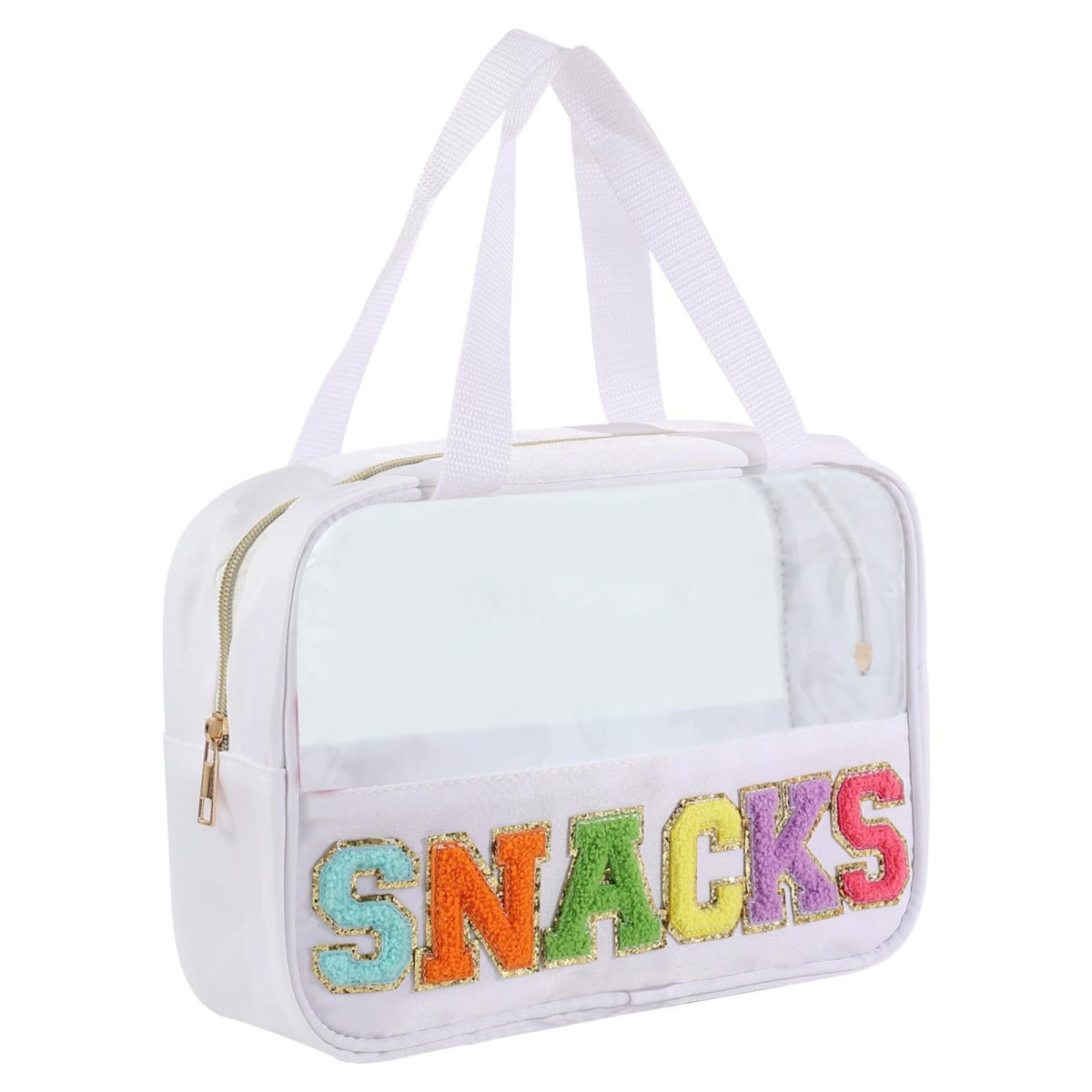 Fashion Transparent PVC Letters Portable Cosmetic Bag