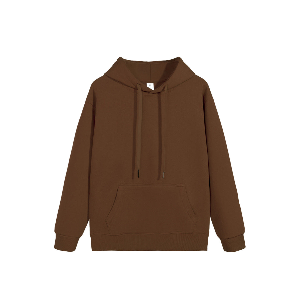 Casual Solid Color Cotton Long-Sleeve Hoodie