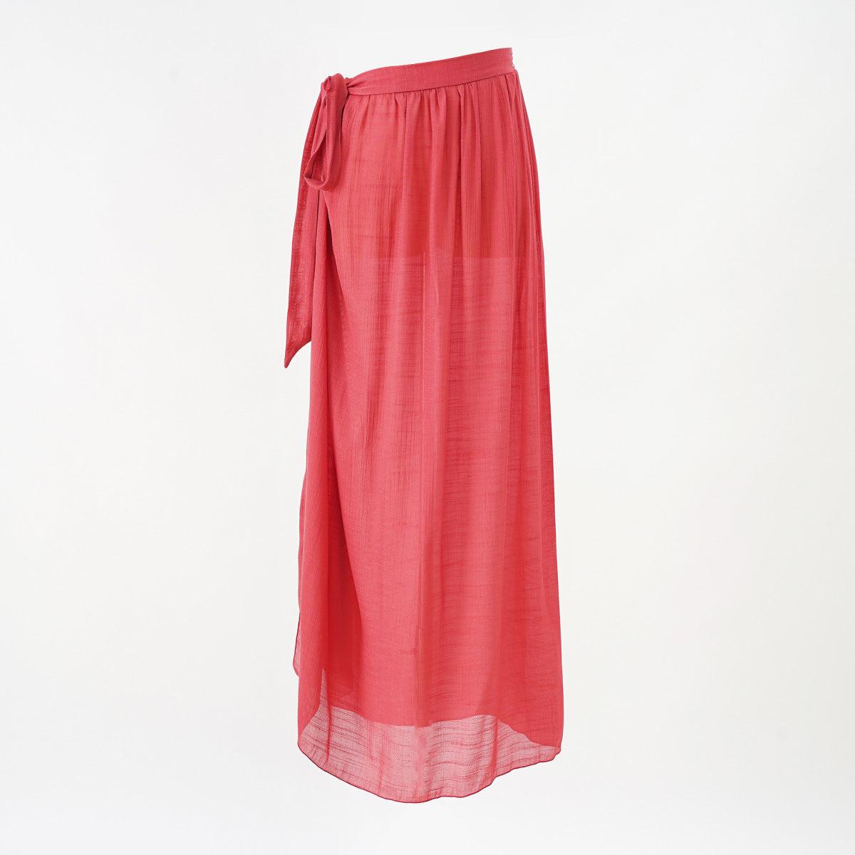 Summer Leopard Print Beach Chiffon Wrap Skirt