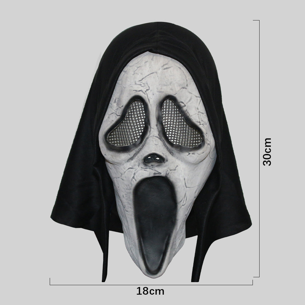 Máscara de calavera de látex blanca de Halloween Scream Horror
