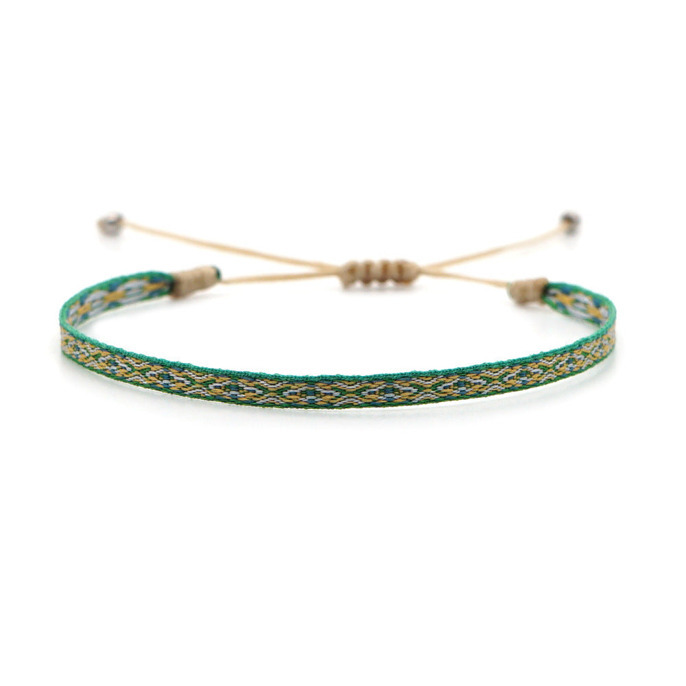 Bohemian Ethnic Ribbon Handwoven Bracelet
