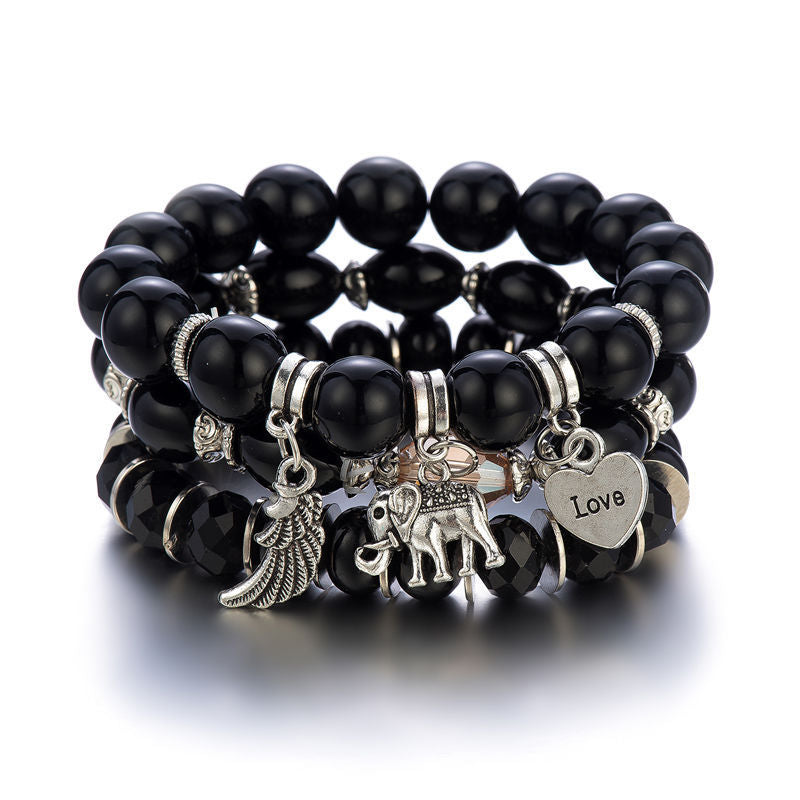 Bohemian Style Multi-Layer Wooden Beaded Bracelet