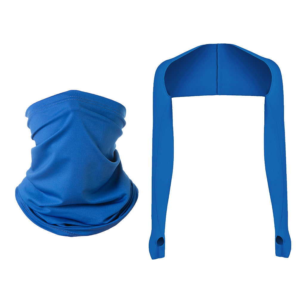Guantes de seda helada para ciclismo al aire libre de verano y bufanda mágica