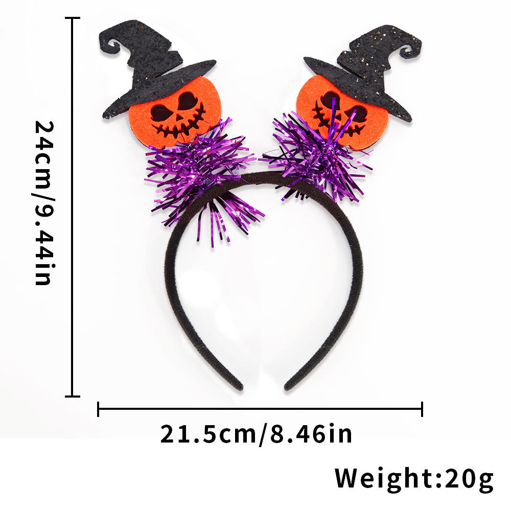 Diadema estéreo para fiesta de Halloween con accesorios festivos
