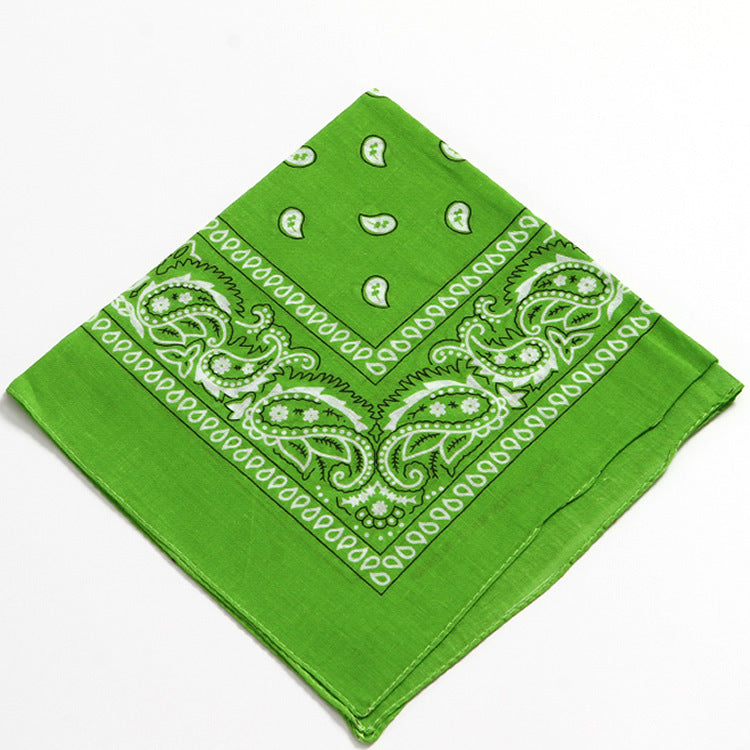 Women Fashion Cashew Print Square Scarf Cotton Street Style Accessory