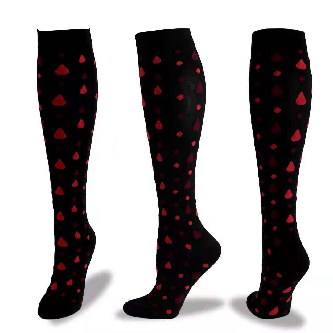 Chaussettes mollet en nylon à la mode, amusantes, sport, Halloween, crâne