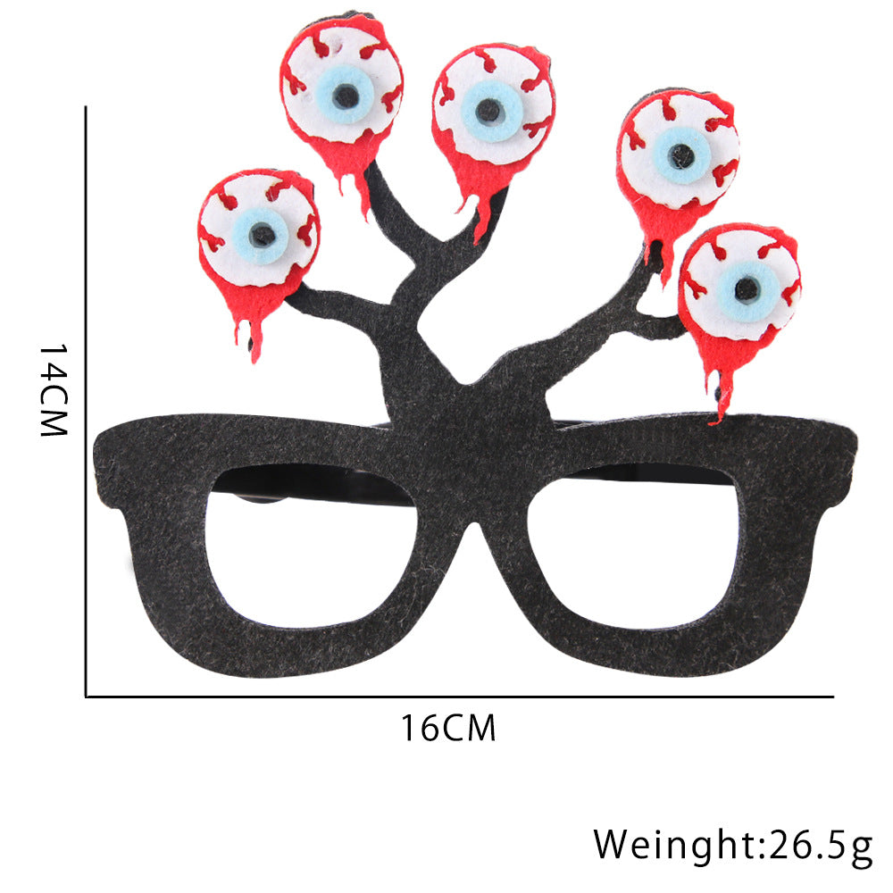 Décoration de fête d'Halloween avec des lunettes en plastique