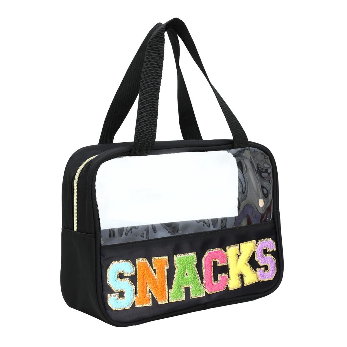 Fashion Transparent PVC Letters Portable Cosmetic Bag
