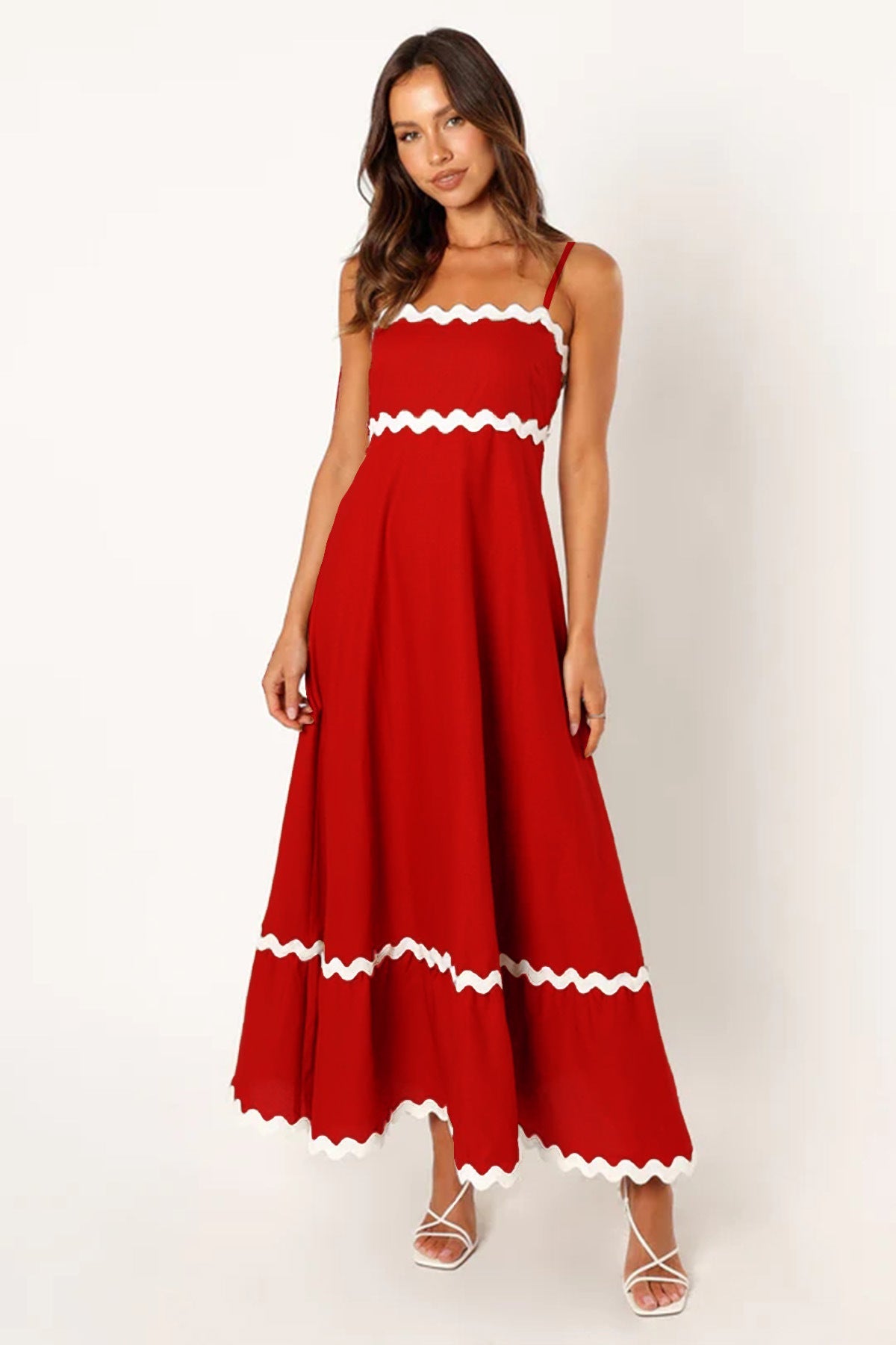 Women Casual Summer Vacation Floral Maxi Sun Dress
