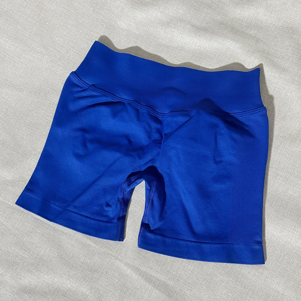 Pantalones cortos de yoga elásticos sin costuras para mujer, informales, a la moda