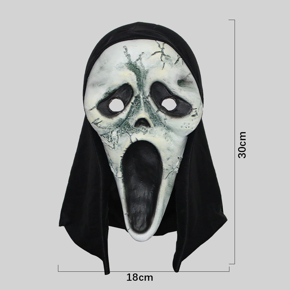 Máscara de calavera de látex blanca de Halloween Scream Horror