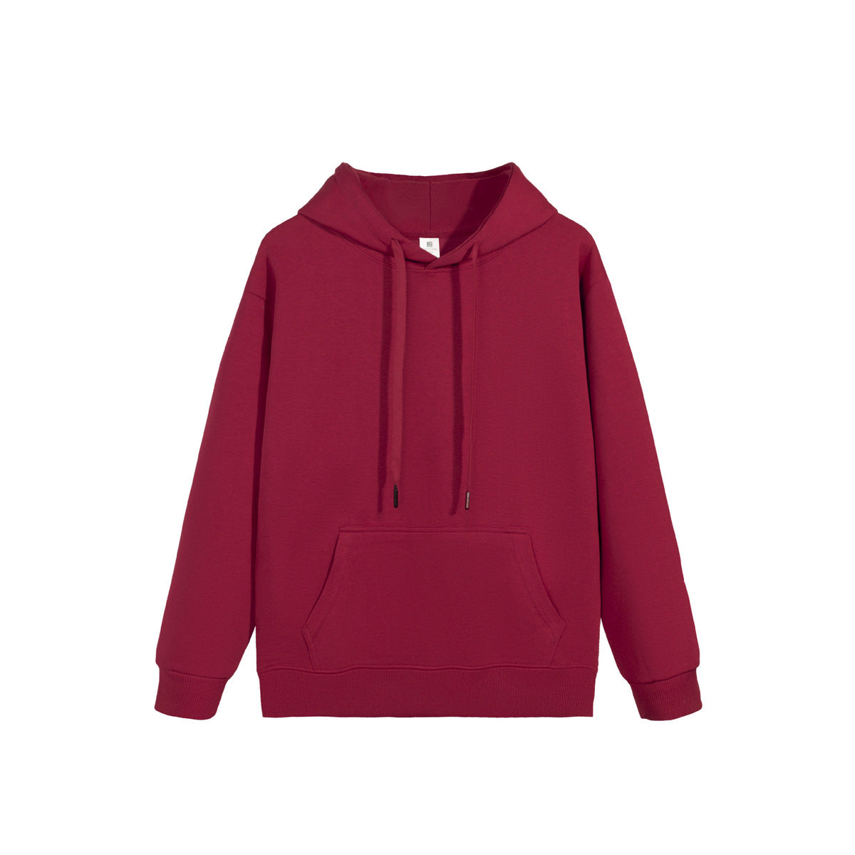 Casual Solid Color Cotton Long-Sleeve Hoodie