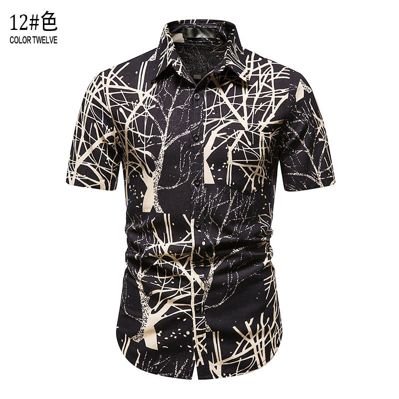 Camisa informal de verano para hombre para vacaciones en la playa