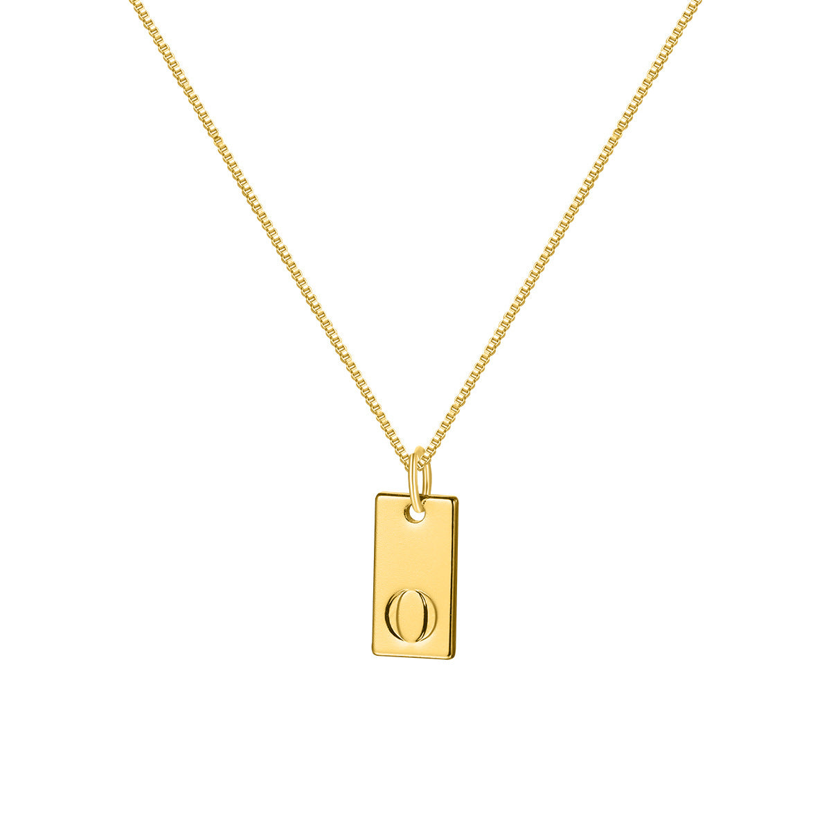 Collar con colgante de letra inglesa sencilla a la moda para mujer