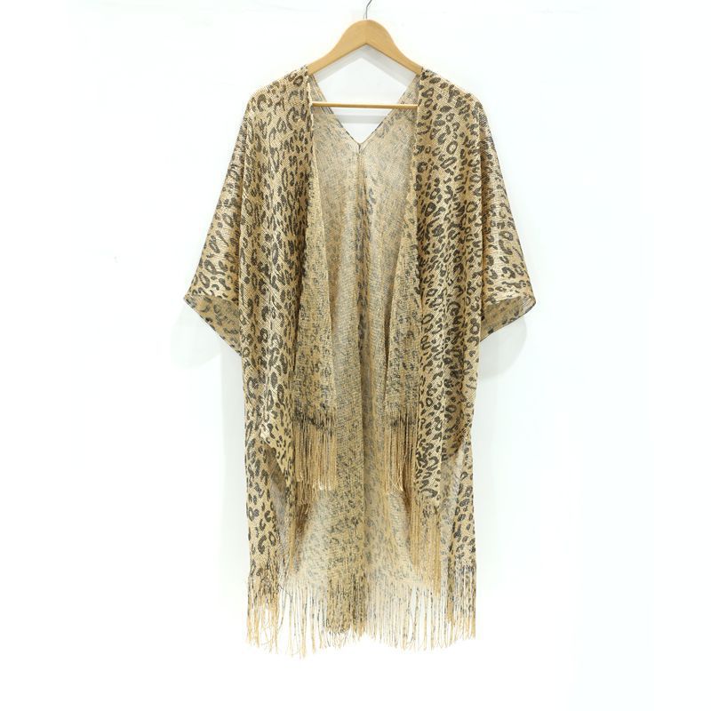 Women Sexy Stripe Tassel Cover-Ups