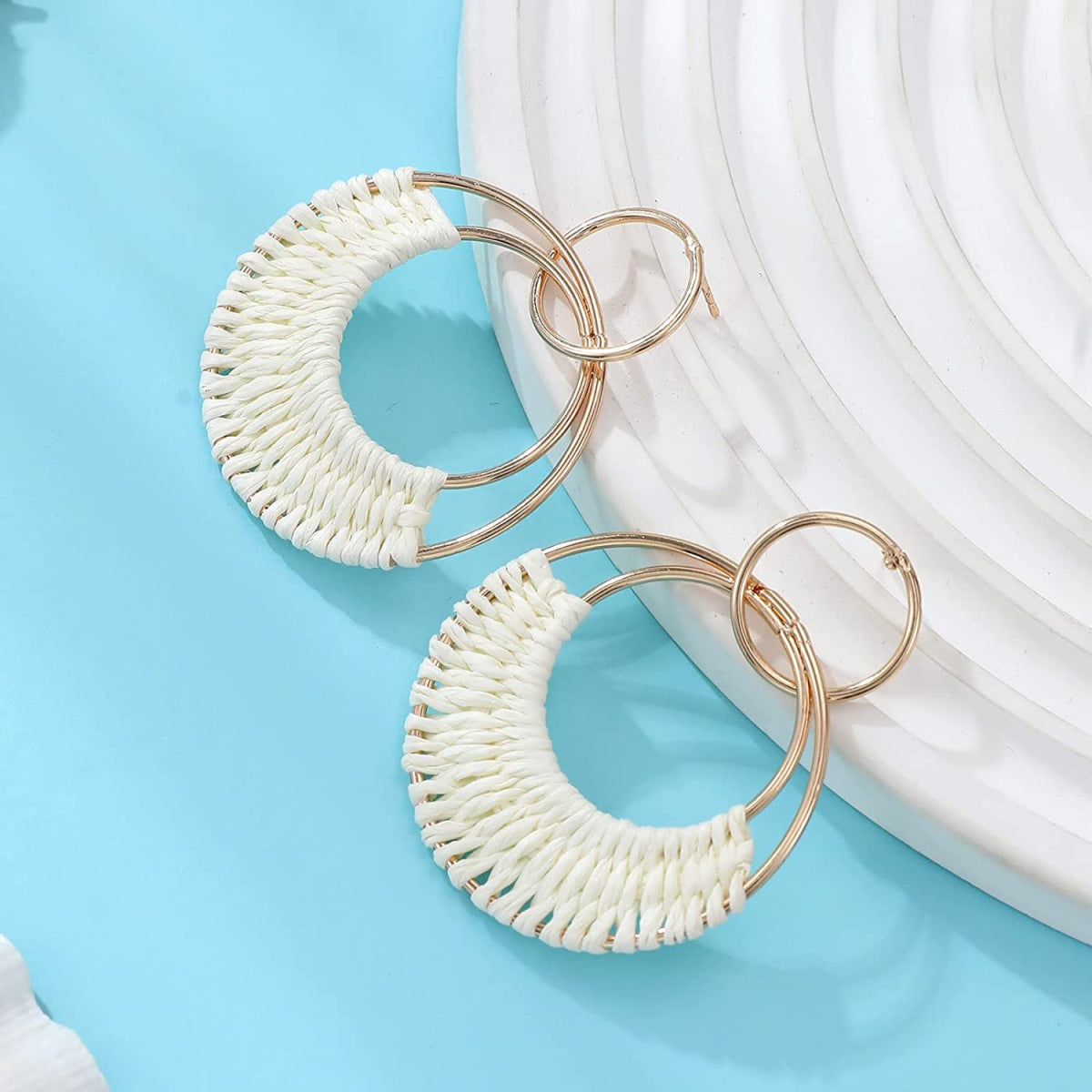 Bohemian Holiday Creative Handmade Braided Earrings