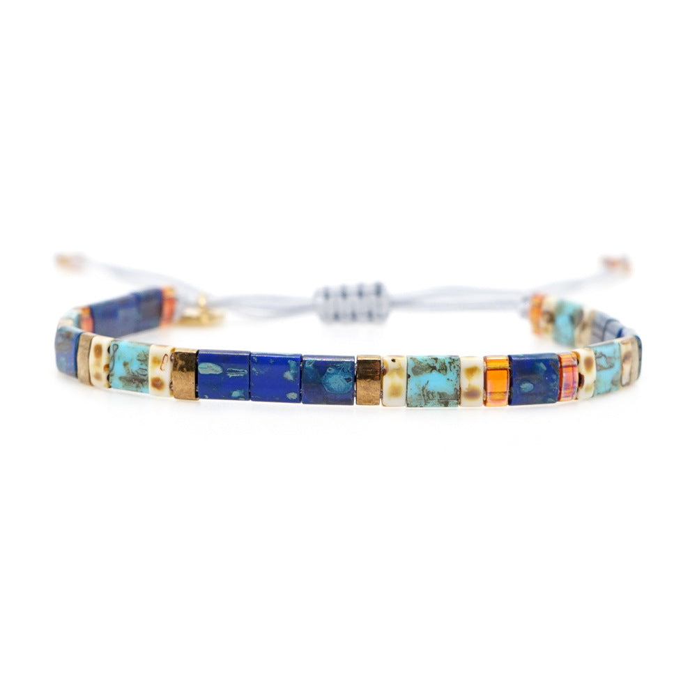 Women Casual Bohemian Handmade Beaded Woven Bracelet