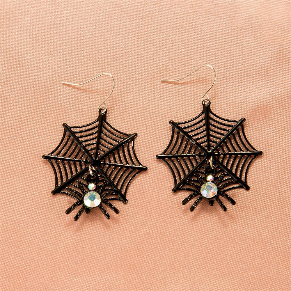 Halloween Women Cartoon Skeleton Pumpkin Bat Earrings