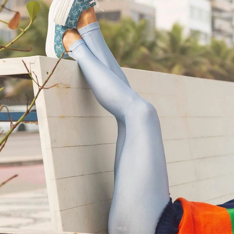 Leggings ajustados de color sólido sexys de moda para mujer