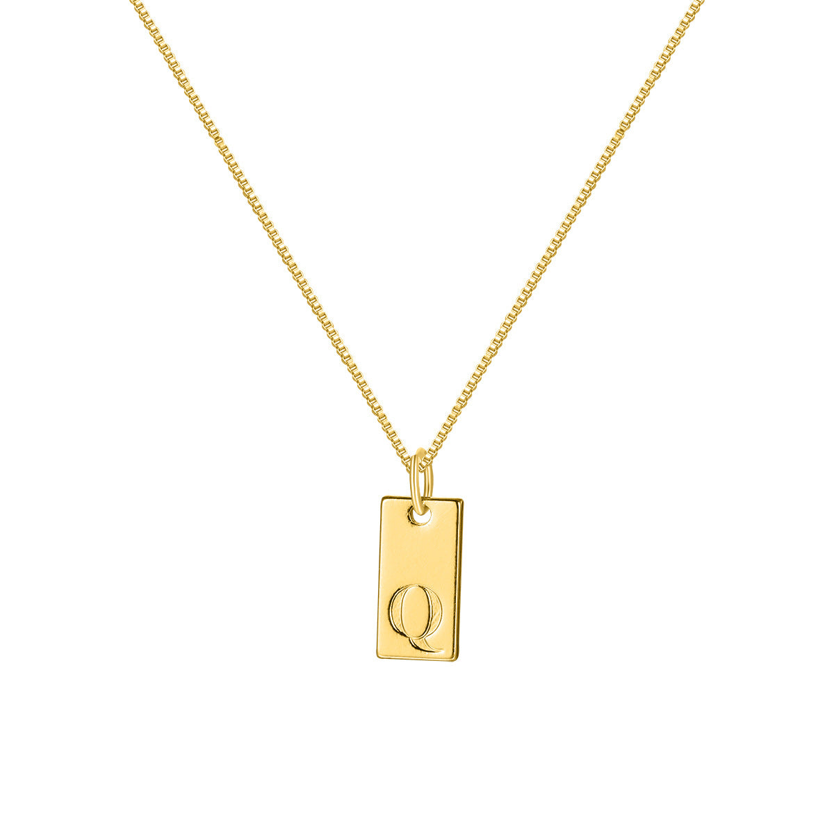 Collar con colgante de letra inglesa sencilla a la moda para mujer