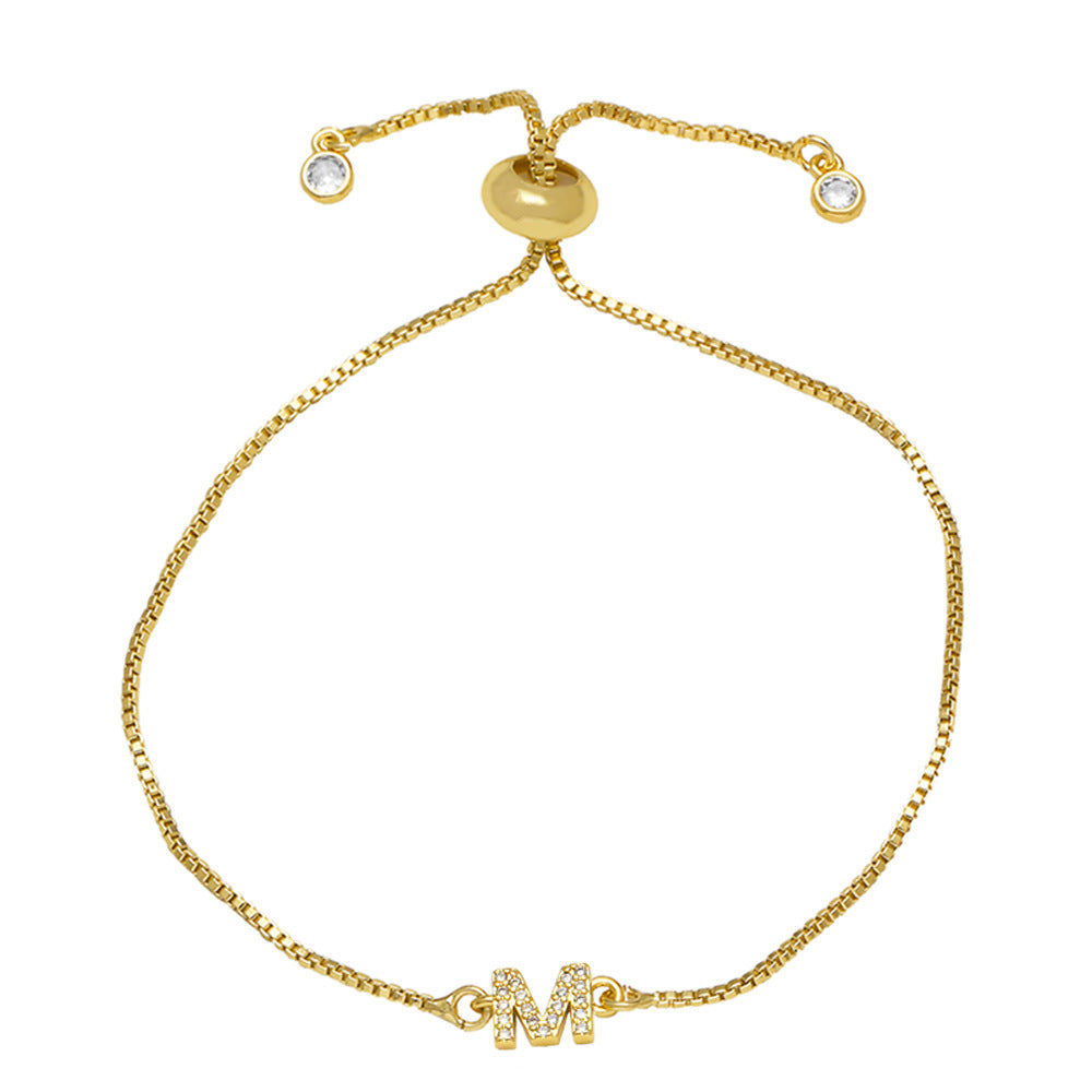 Fashion Adjustable Alphabet Bracelet for Women