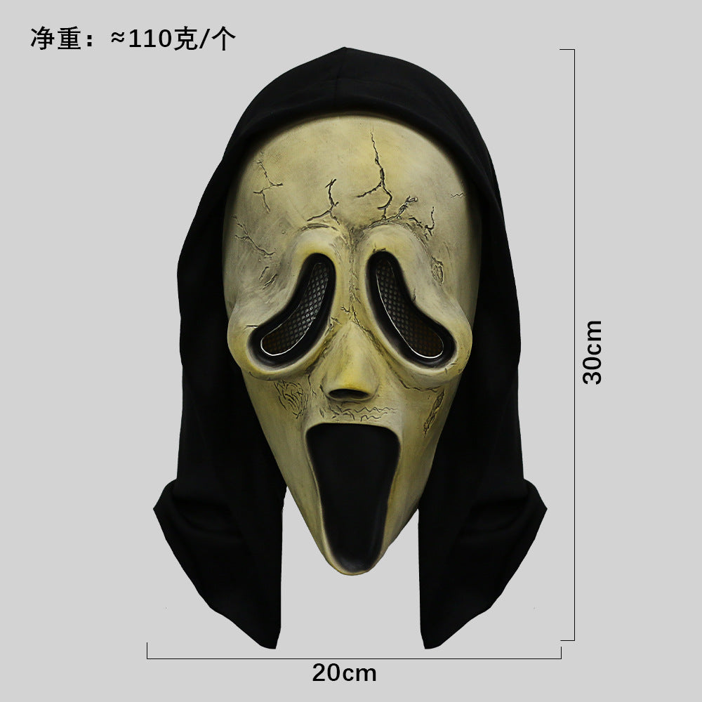Máscara de calavera de látex blanca de Halloween Scream Horror