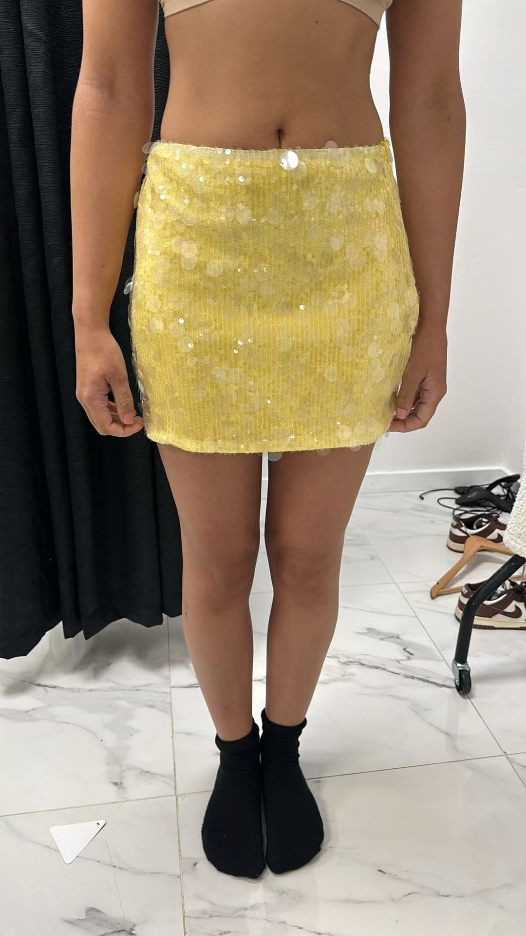Women Fashion Sexy Irregular Sequins Skirt in Multiple Colors