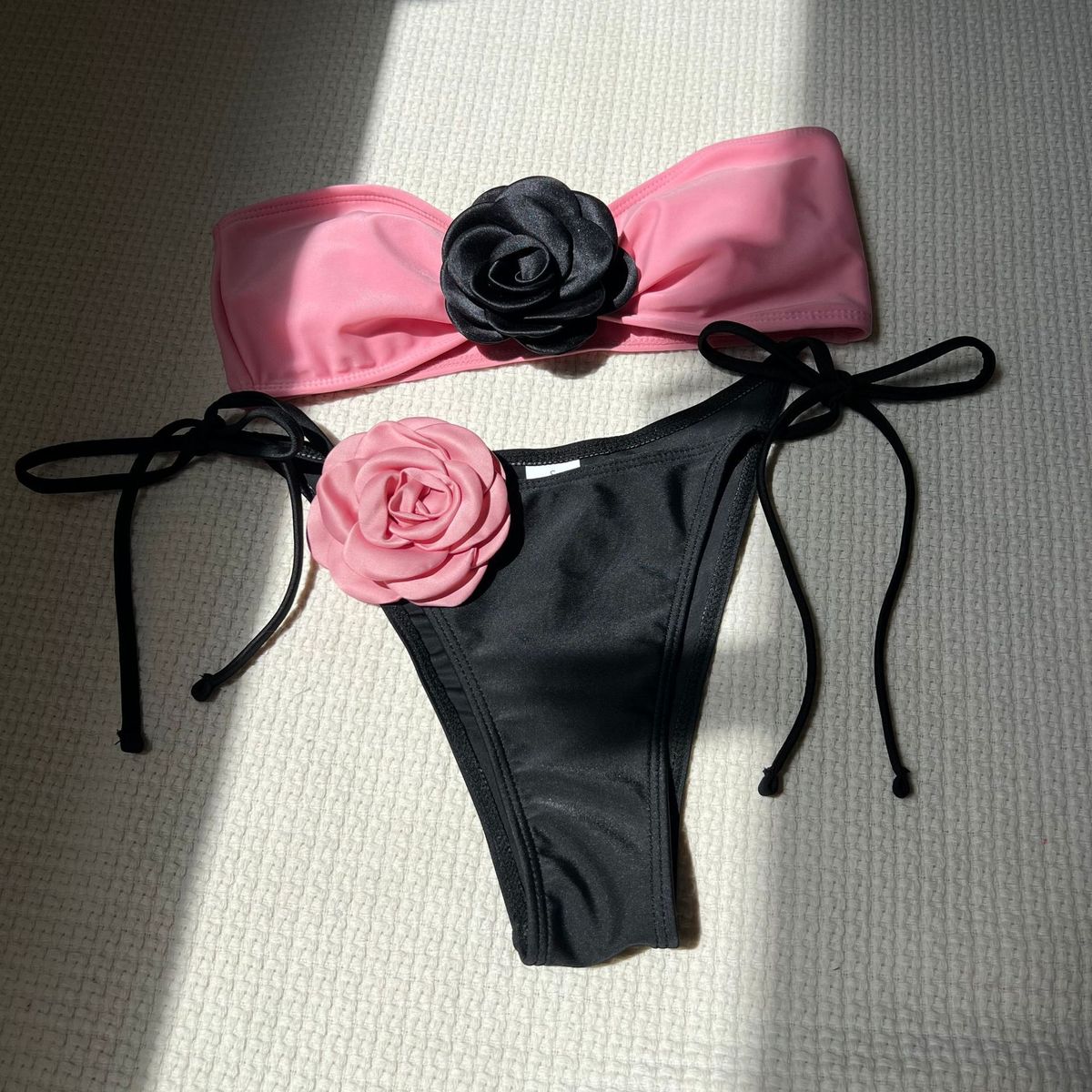 Bikini floral estéreo sexy para mujer
