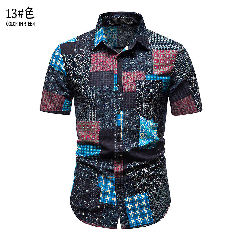 Camisa informal de verano para hombre para vacaciones en la playa