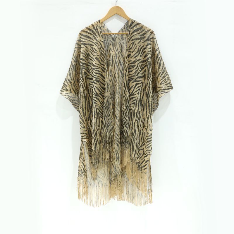 Women Sexy Stripe Tassel Cover-Ups