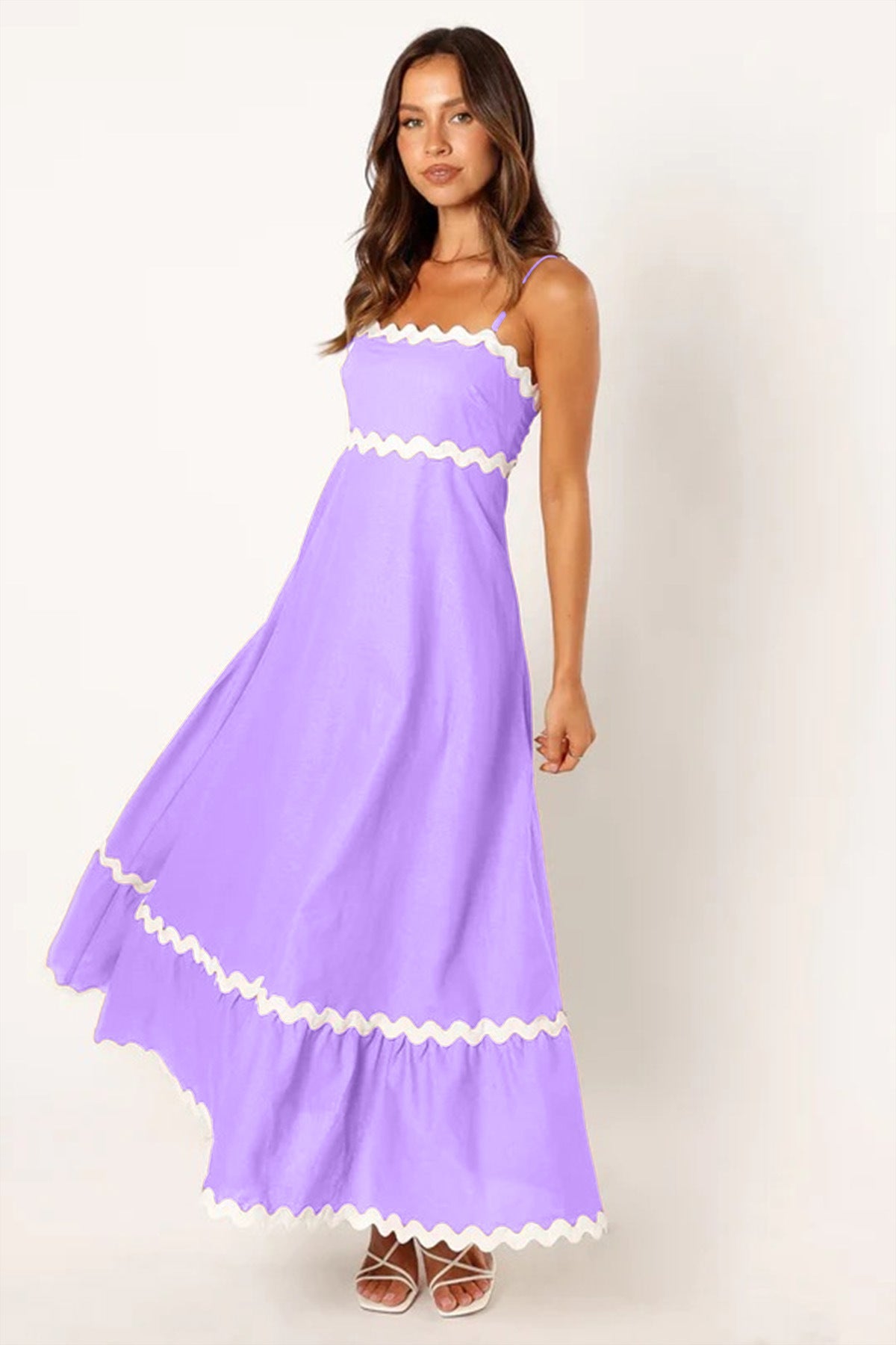 Women Casual Summer Vacation Floral Maxi Sun Dress